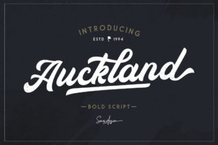 Auckland Script: Bold Script for Editorial Design