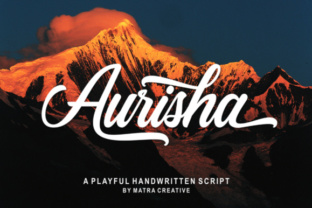 Aurisha Script: Handwritten Font for Creative Marketing
