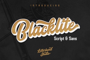 Blacklite Script: A Bold Font for Business Branding