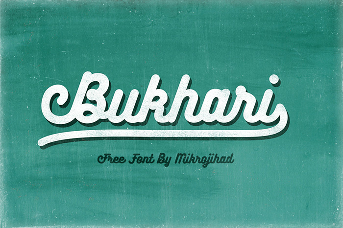 Bukhari Script: A Bold Monoline Font for Web Designers