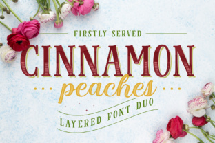 Cinnamon Peaches Family: A Layered Typeface for Warm Editorial Design