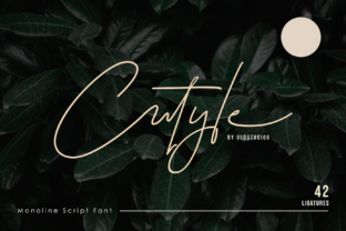 Cutyle Script: The Monoline Signature Font for Crafters and Handmade Sellers