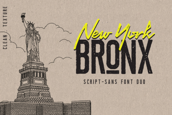 Newyork Bronx Duo: A Script and Serif Font Pair for Makers