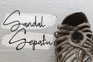Sandal Sepatu Font for Crafters and Handmade Product Sellers