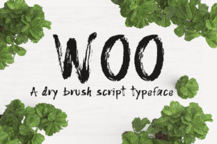 Woo Font: A Dry Brush Script for Handmade Products That Stand Out
